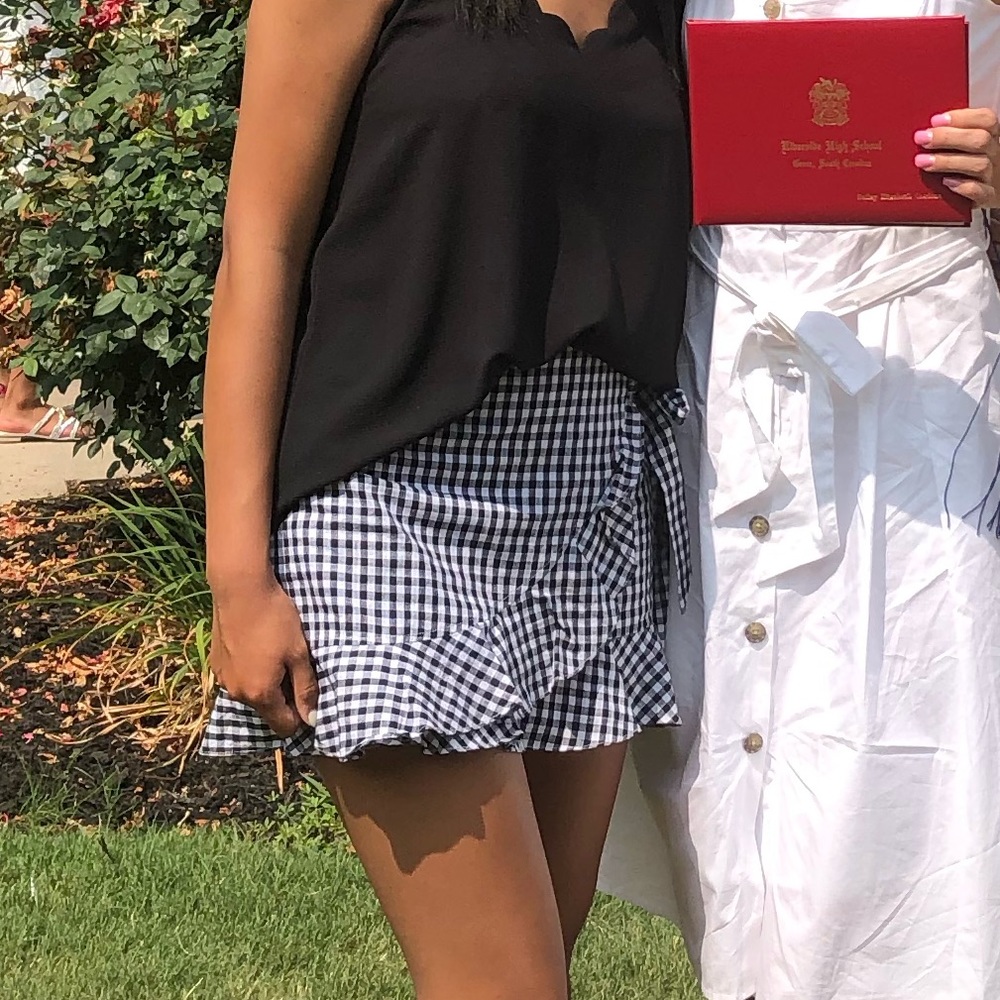 gingham skort - Picture 2 of 3